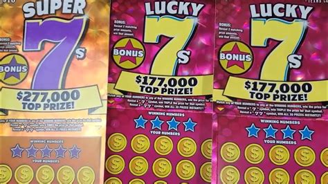 lucky 7 lottery ticket